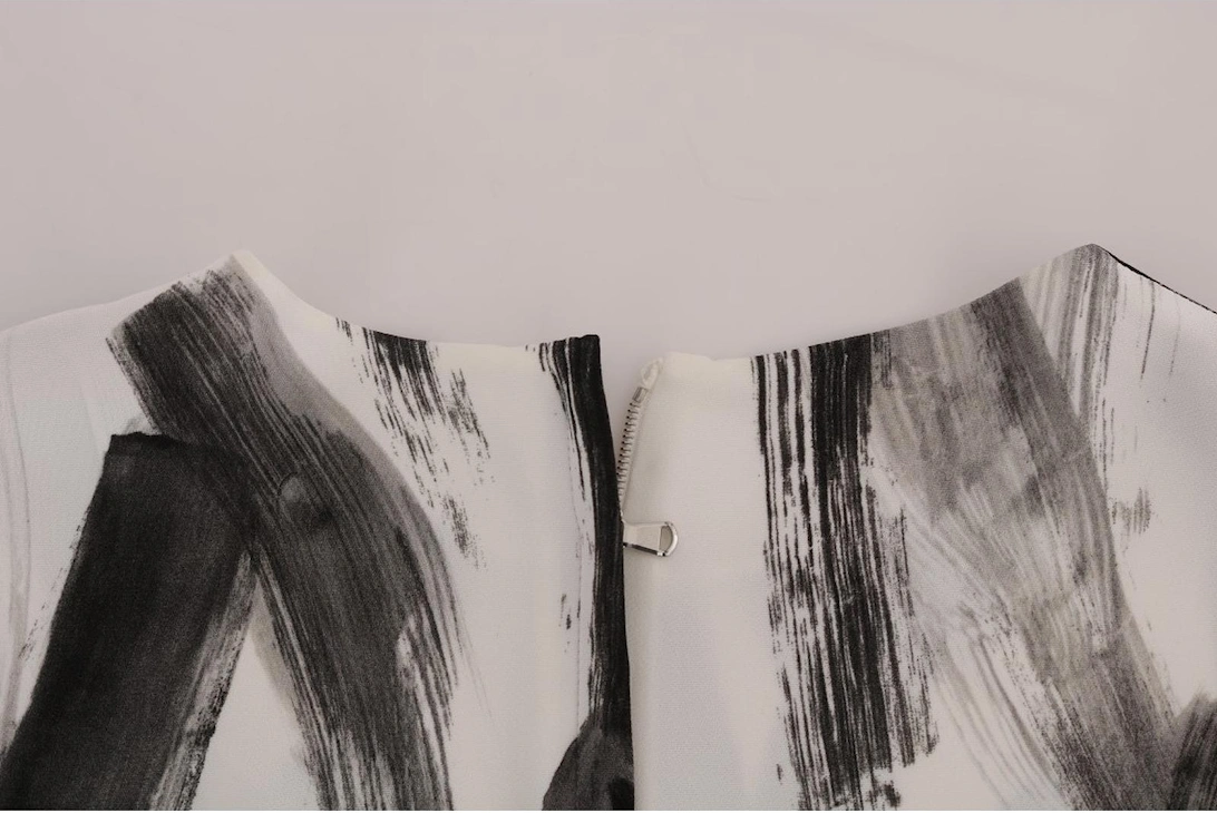 Abstract Print Top TSH14042 Women - Blackwhite T-Shirts