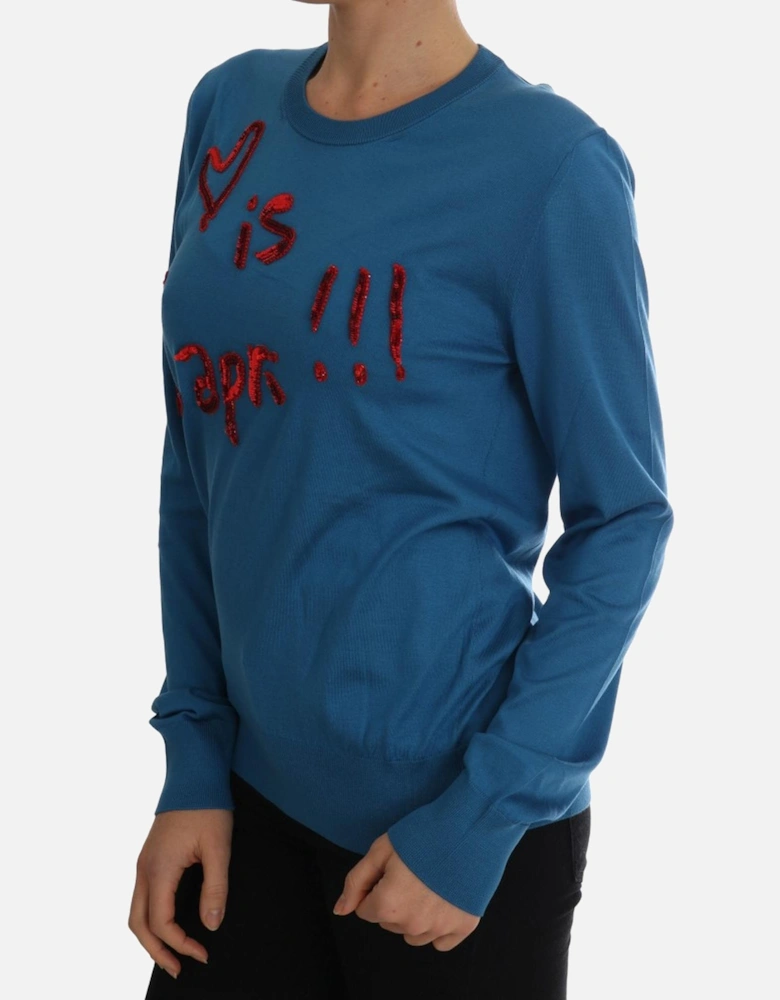 Dolce Gabbana Sequin embellished sweater TSH1749 Women - Blue