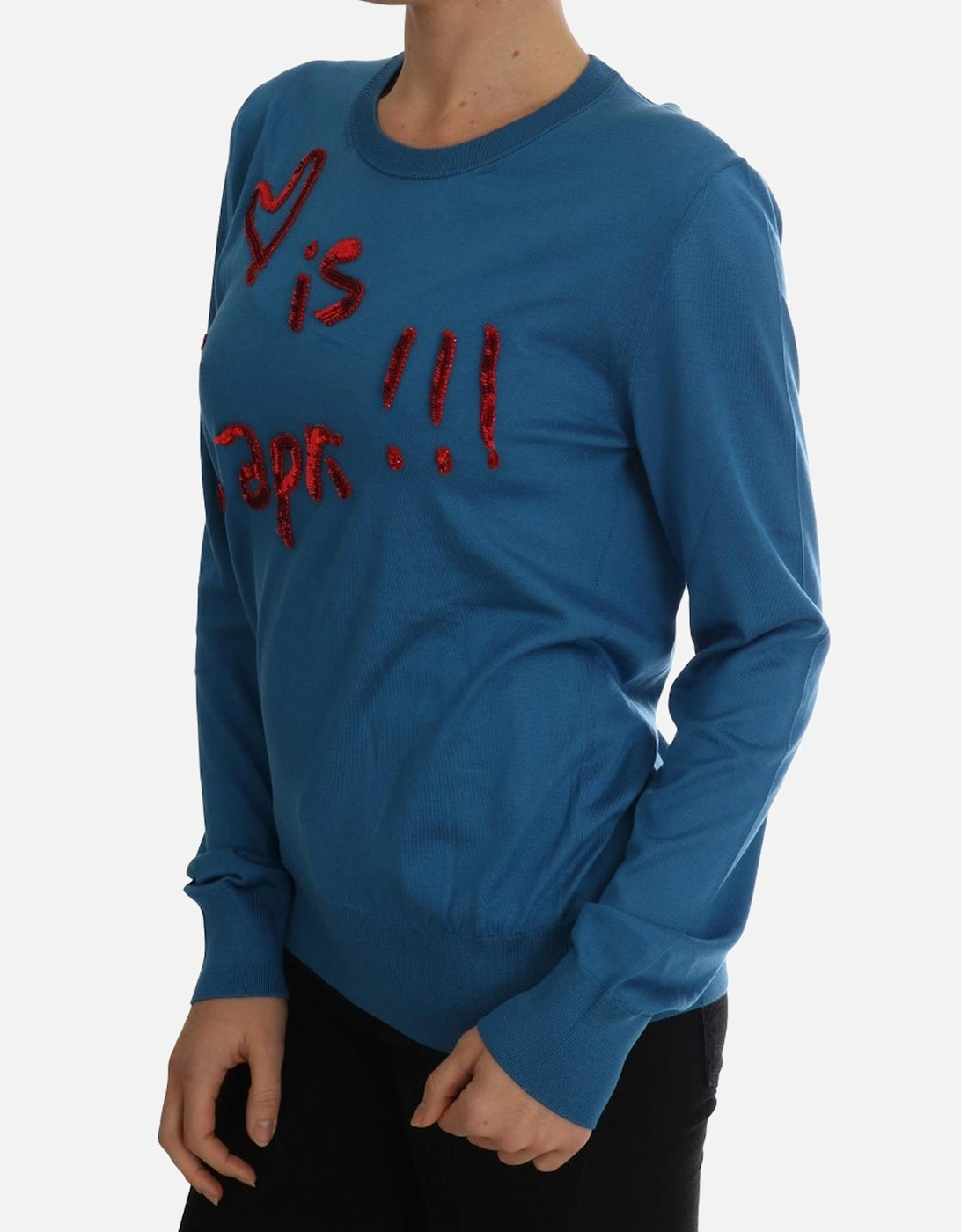 Dolce Gabbana Sequin embellished sweater TSH1749 Women - Blue