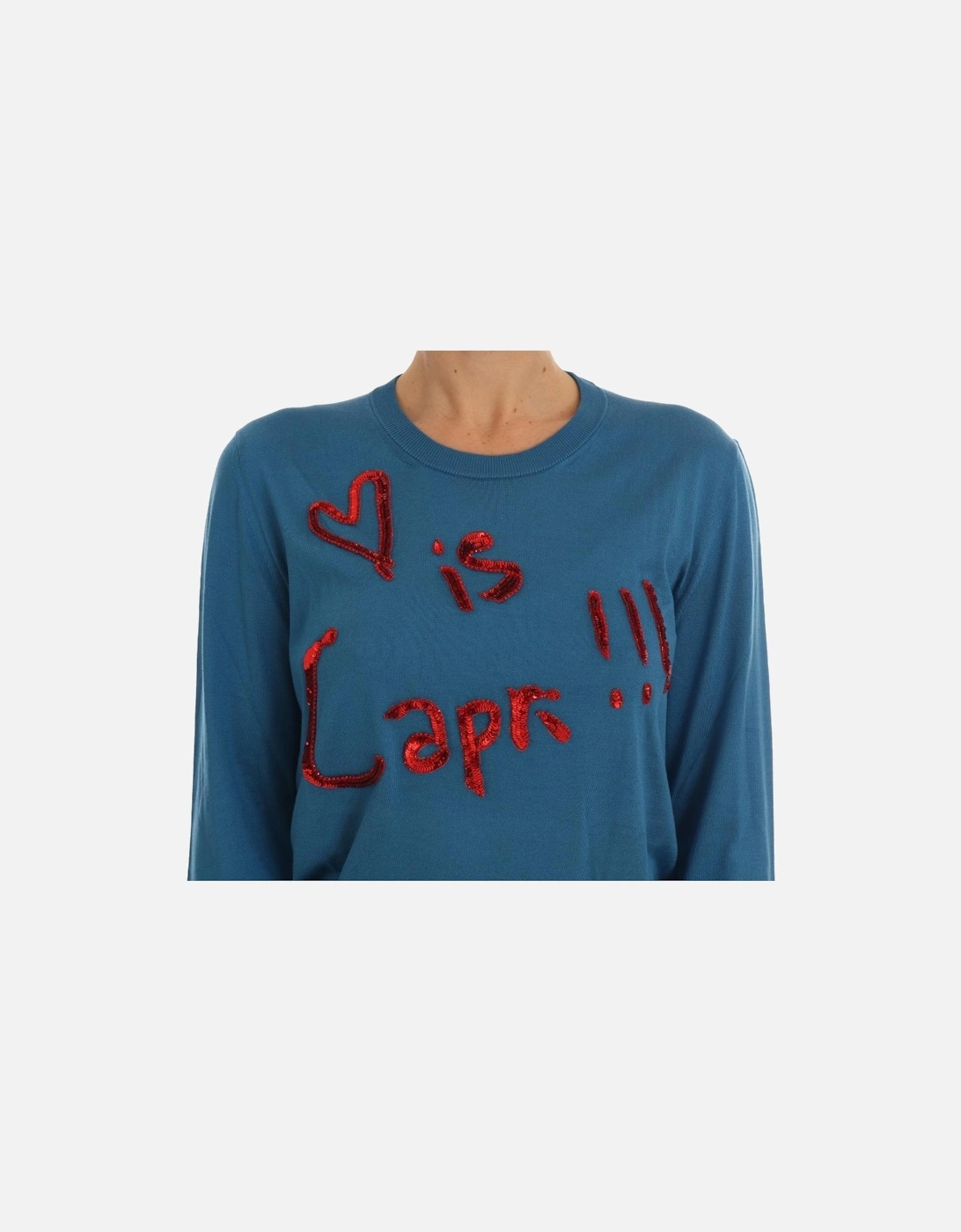 Dolce Gabbana Sequin embellished sweater TSH1749 Women - Blue