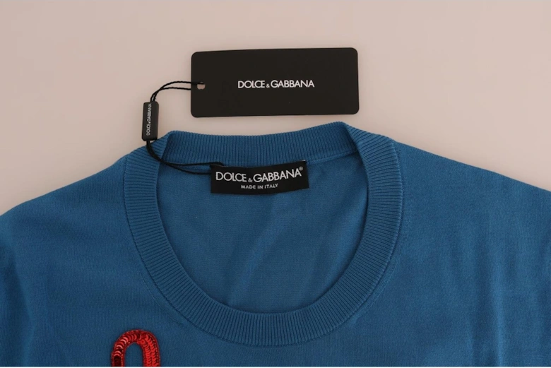Dolce Gabbana Sequin embellished sweater TSH1749 Women - Blue