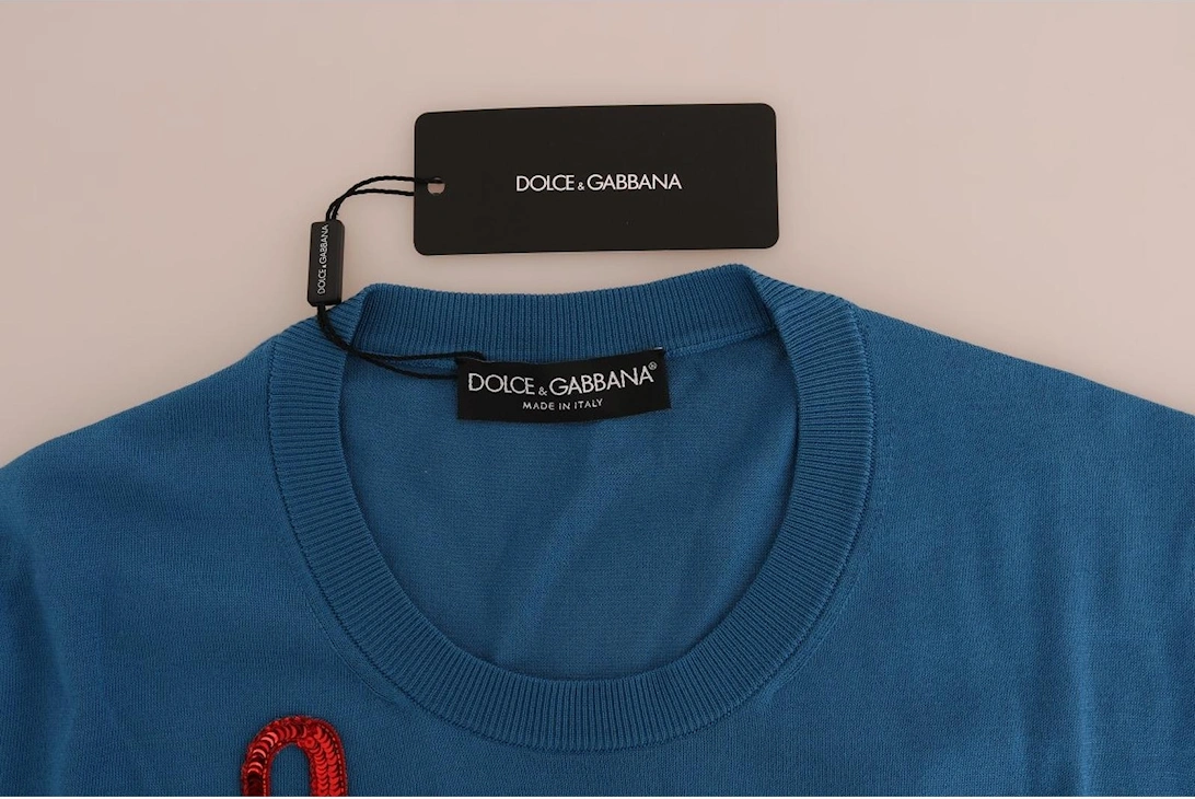 Dolce Gabbana Sequin embellished sweater TSH1749 Women - Blue