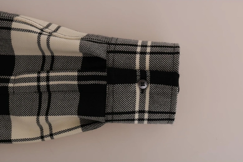 Dolce Gabbana Plaid Embellished Shirt Women - Blackwhite