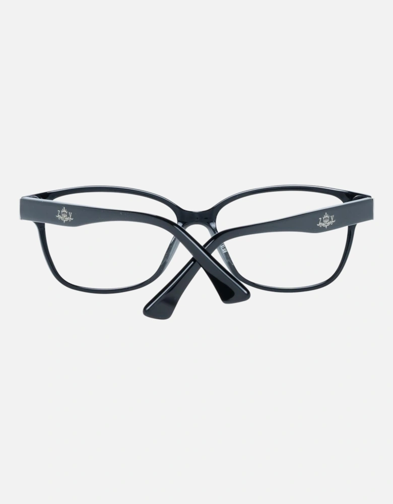 Black Plastic Rectangle Glasses with Demo Lenses Unisex Frames