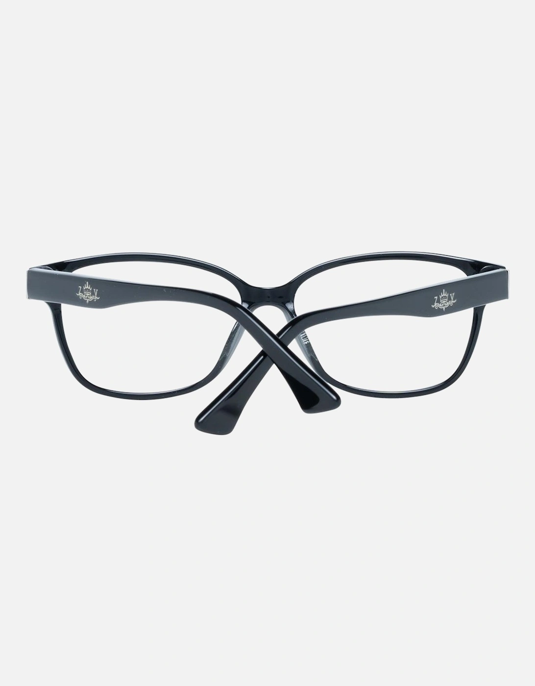 Black Plastic Rectangle Glasses with Demo Lenses Unisex Frames