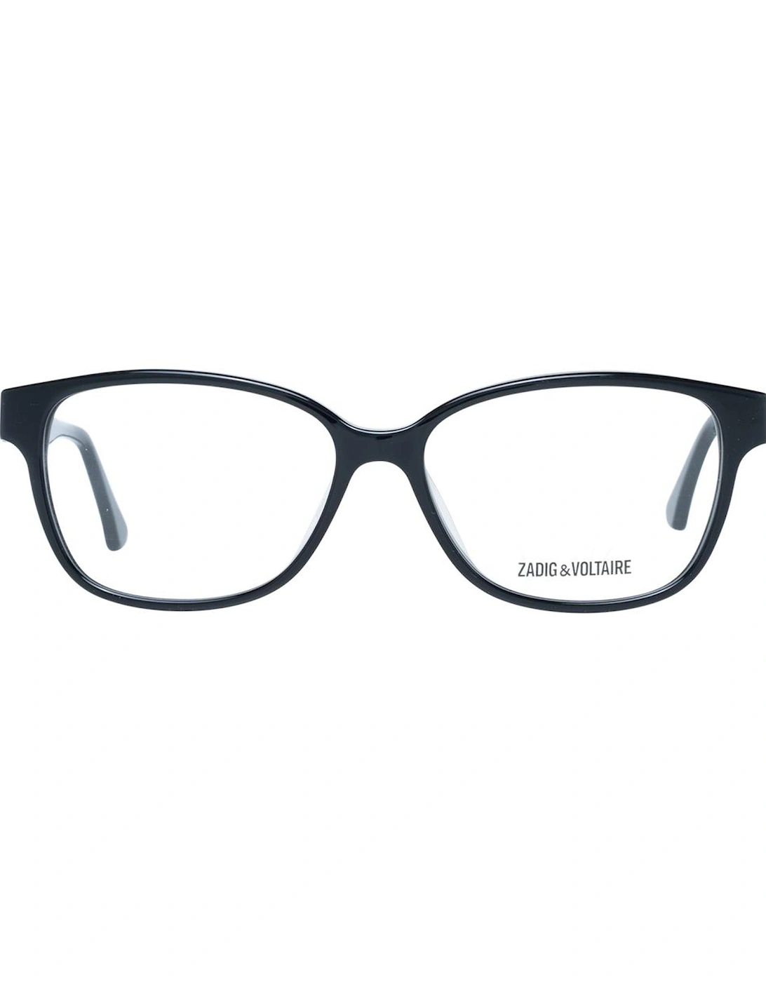 Black Plastic Rectangle Glasses with Demo Lenses Unisex Frames