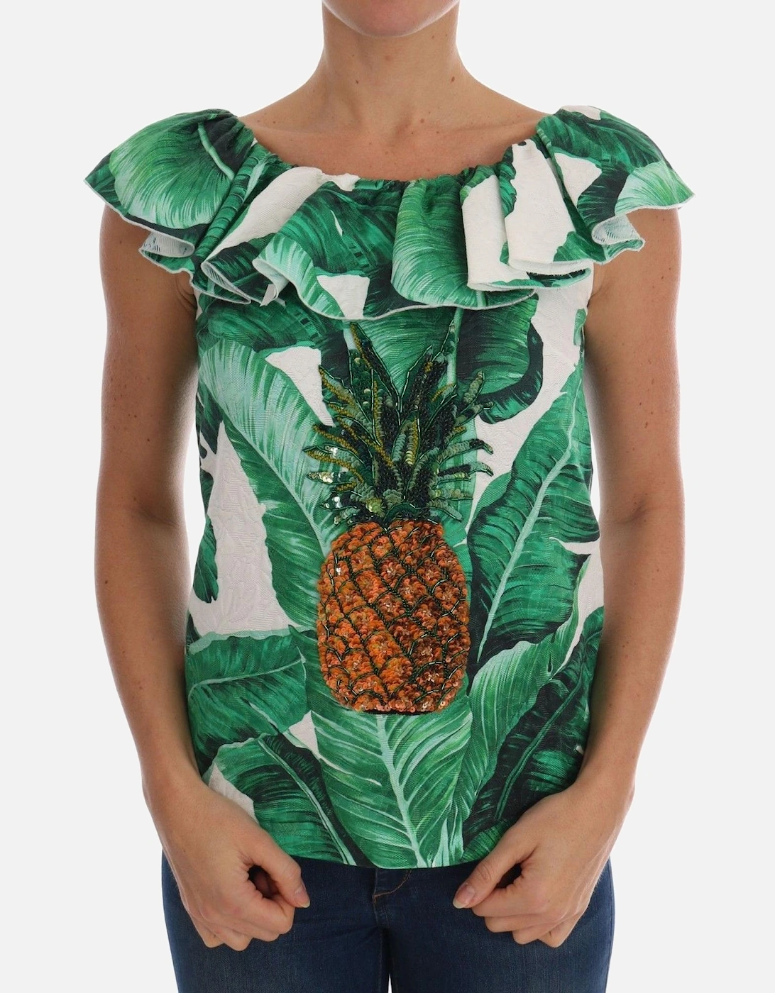 Pineapple Top TSH1648 Women - Green T-Shirts, 5 of 4
