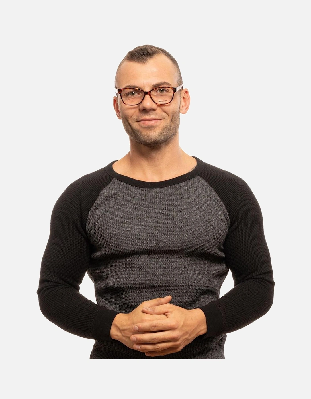Brown Rectangle Demo Glasses with Branded Case - Unisex Frames