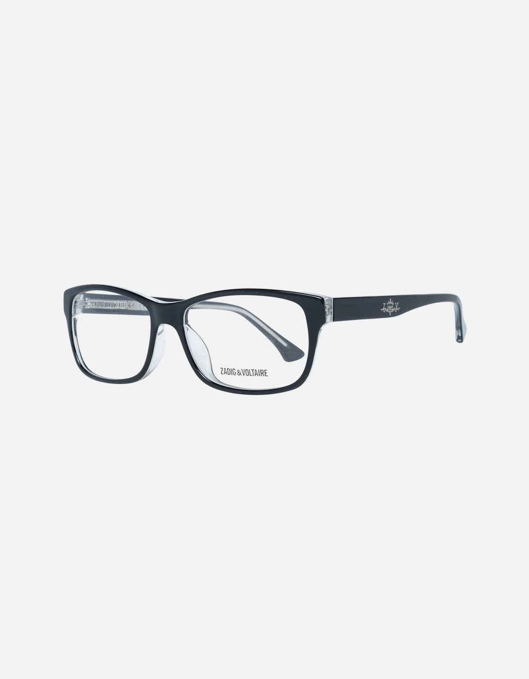 Black Plastic Rectangle Frame Demo Glasses Unisex, 6 of 5
