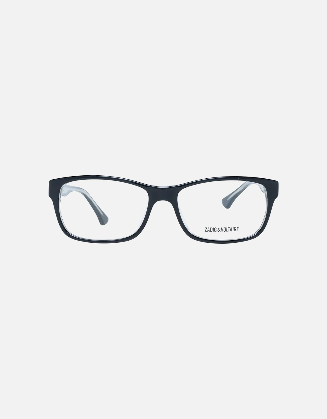Black Plastic Rectangle Frame Demo Glasses Unisex