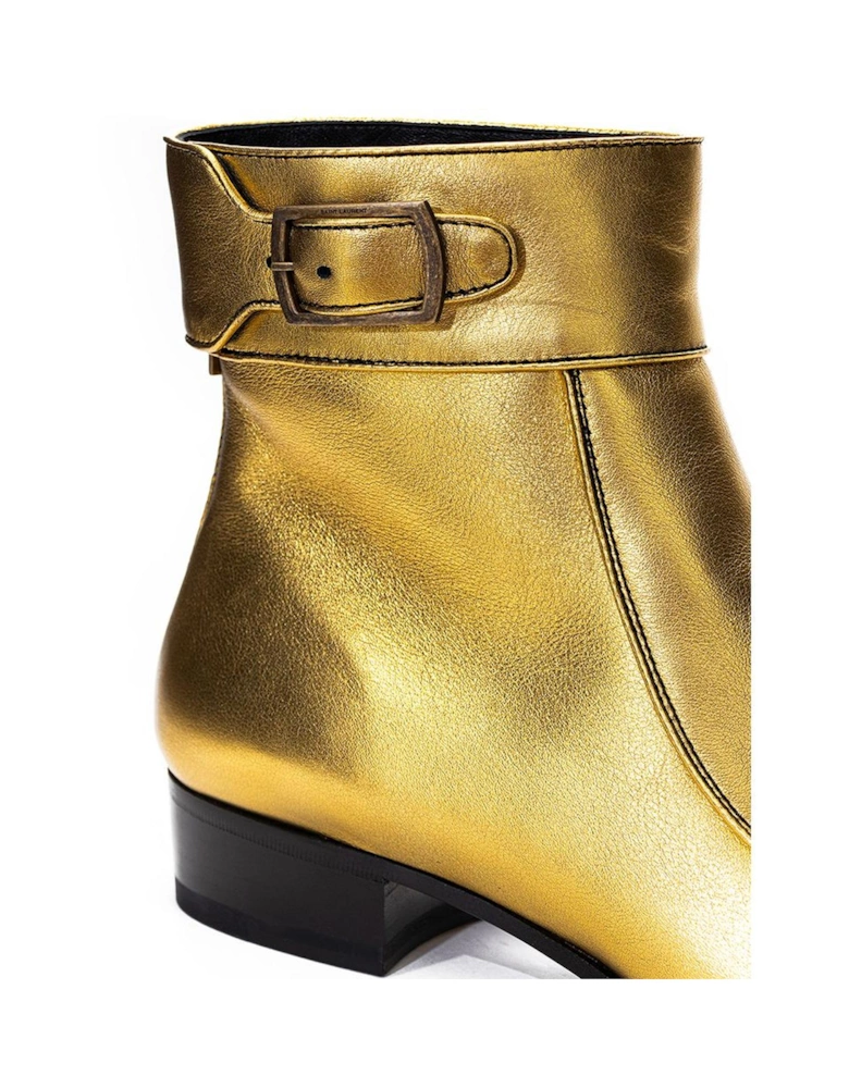 Leather Tote Bag with Gold Accents Women Boots