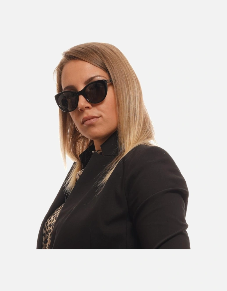 Polarized Round Full-Rim Sunglasses Unisex - Black