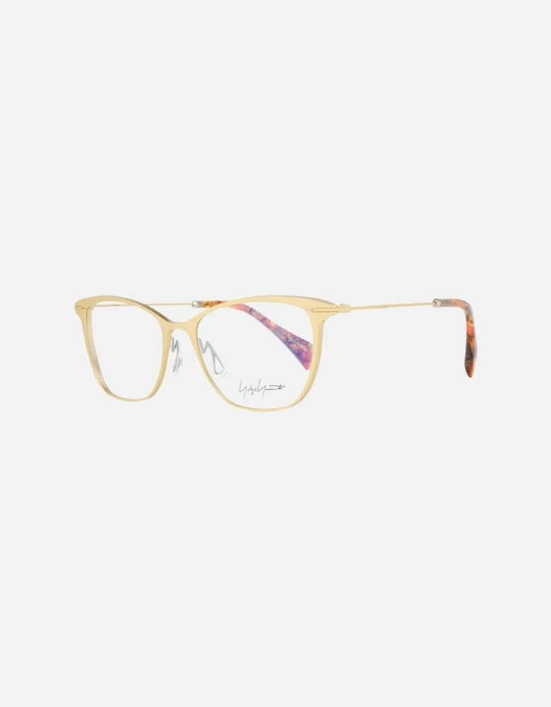 Gold Metal Butterfly Frame Glasses with Demo Lenses - 53-17-140 Women