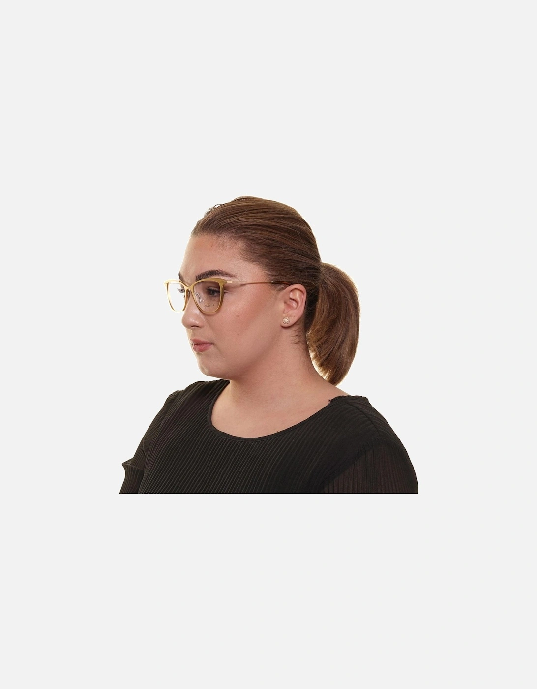 Gold Metal Butterfly Frame Glasses with Demo Lenses - 53-17-140 Women
