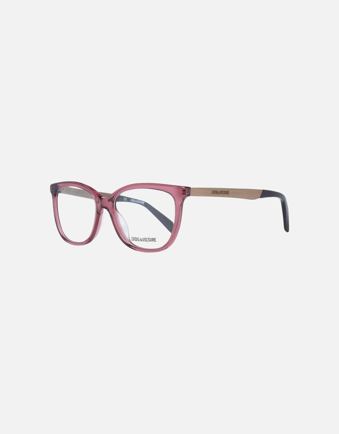 Red Rectangle Plastic Frame Demo Glasses - Spring Hinge Women, 5 of 4