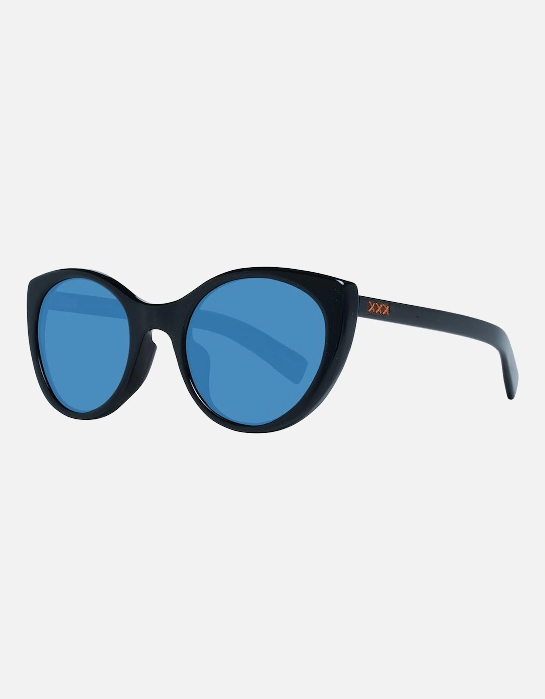 Round Full-Rim Polarized Sunglasses with Case Unisex - Black, 6 of 5