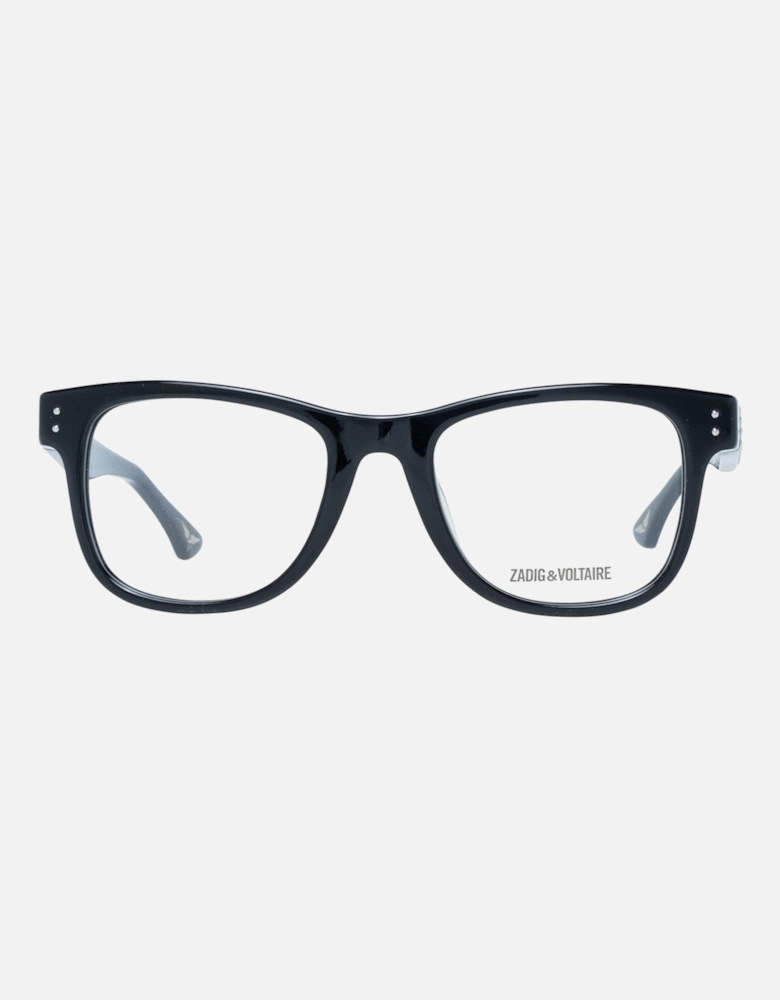 Black Plastic Rectangle Glasses with Demo Lenses Women Frames
