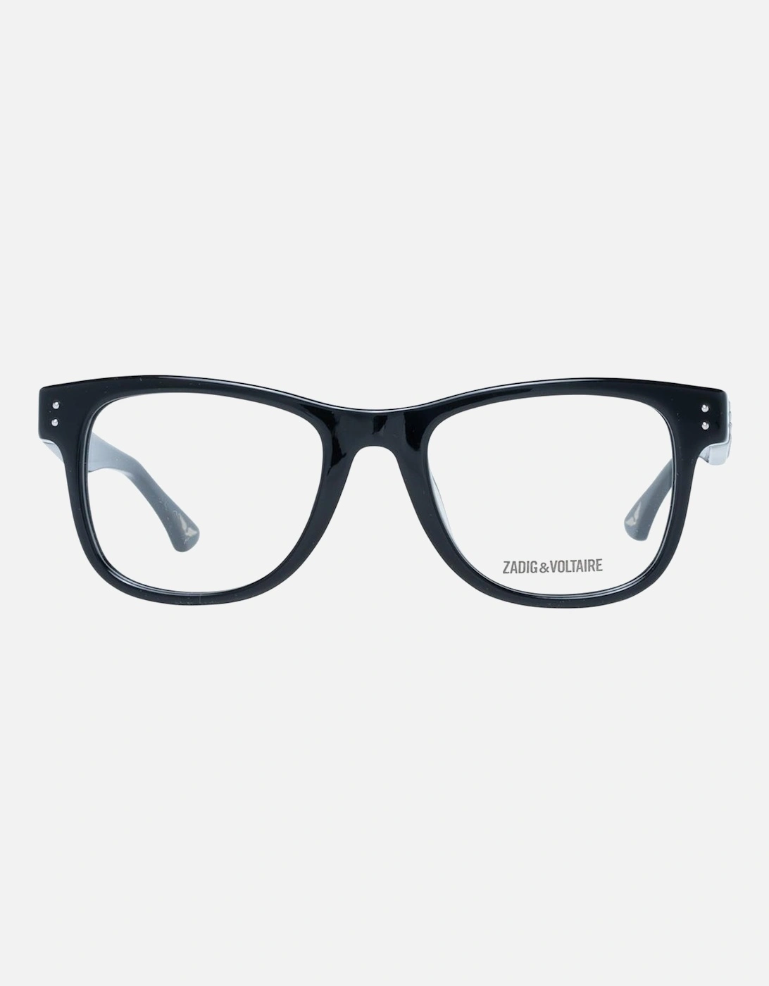 Black Plastic Rectangle Glasses with Demo Lenses Women Frames