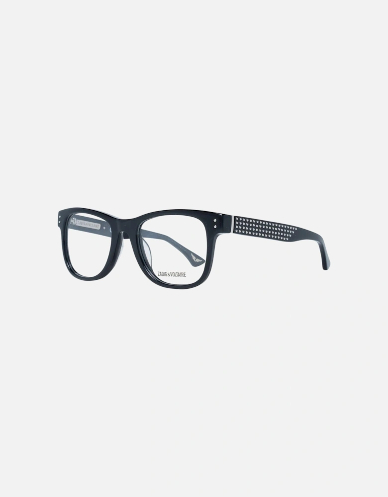 Black Plastic Rectangle Glasses with Demo Lenses Women Frames