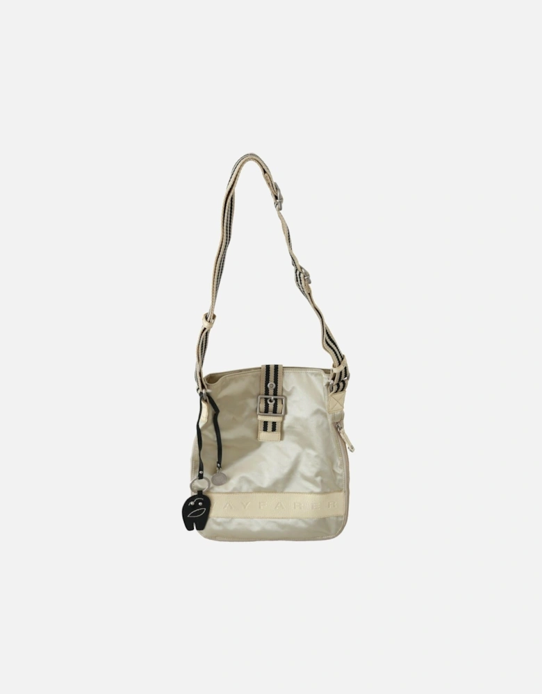 Crossbody Bag Beige Nylon Women Shoulder Bags