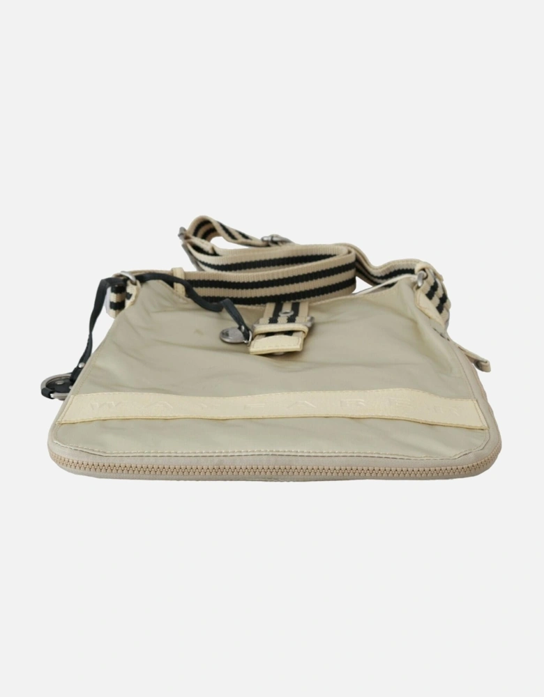 Crossbody Bag Beige Nylon Women Shoulder Bags