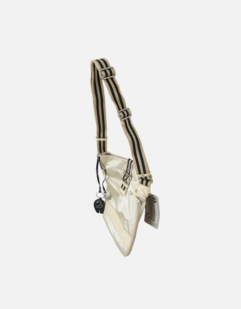 Crossbody Bag Beige Nylon Women Shoulder Bags