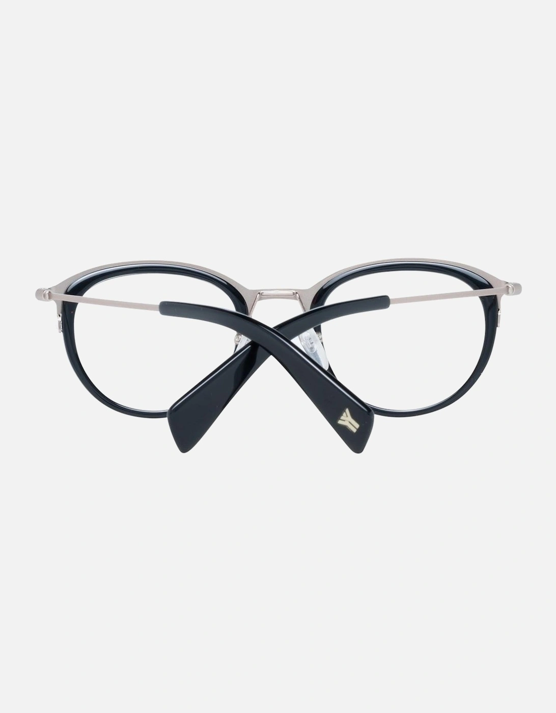 Black Round Metal & Plastic Glasses with Demo Lenses - 48-22-145
