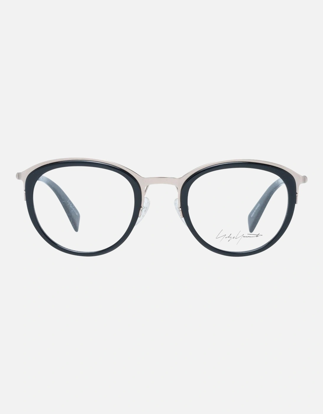 Black Round Metal & Plastic Glasses with Demo Lenses - 48-22-145