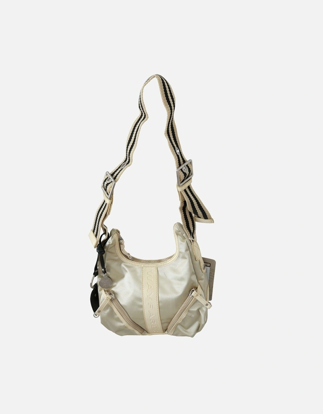 Beige Nylon Shoulder Bag Women - White, 5 of 4