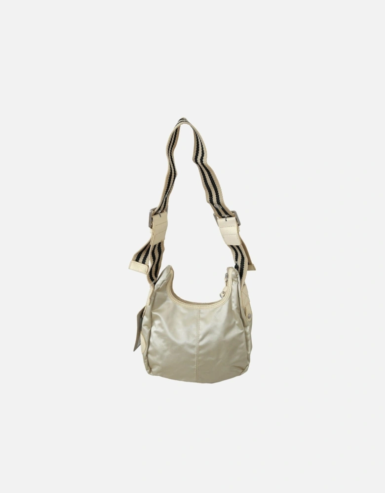 Beige Nylon Shoulder Bag Women - White