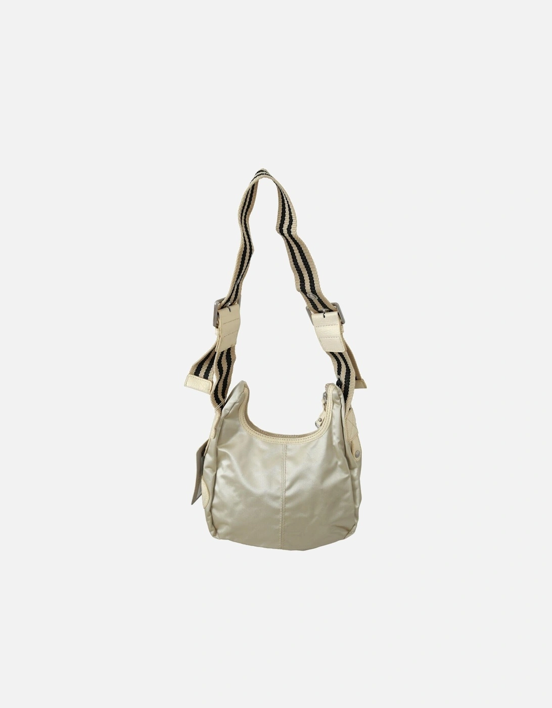 Beige Nylon Shoulder Bag Women - White