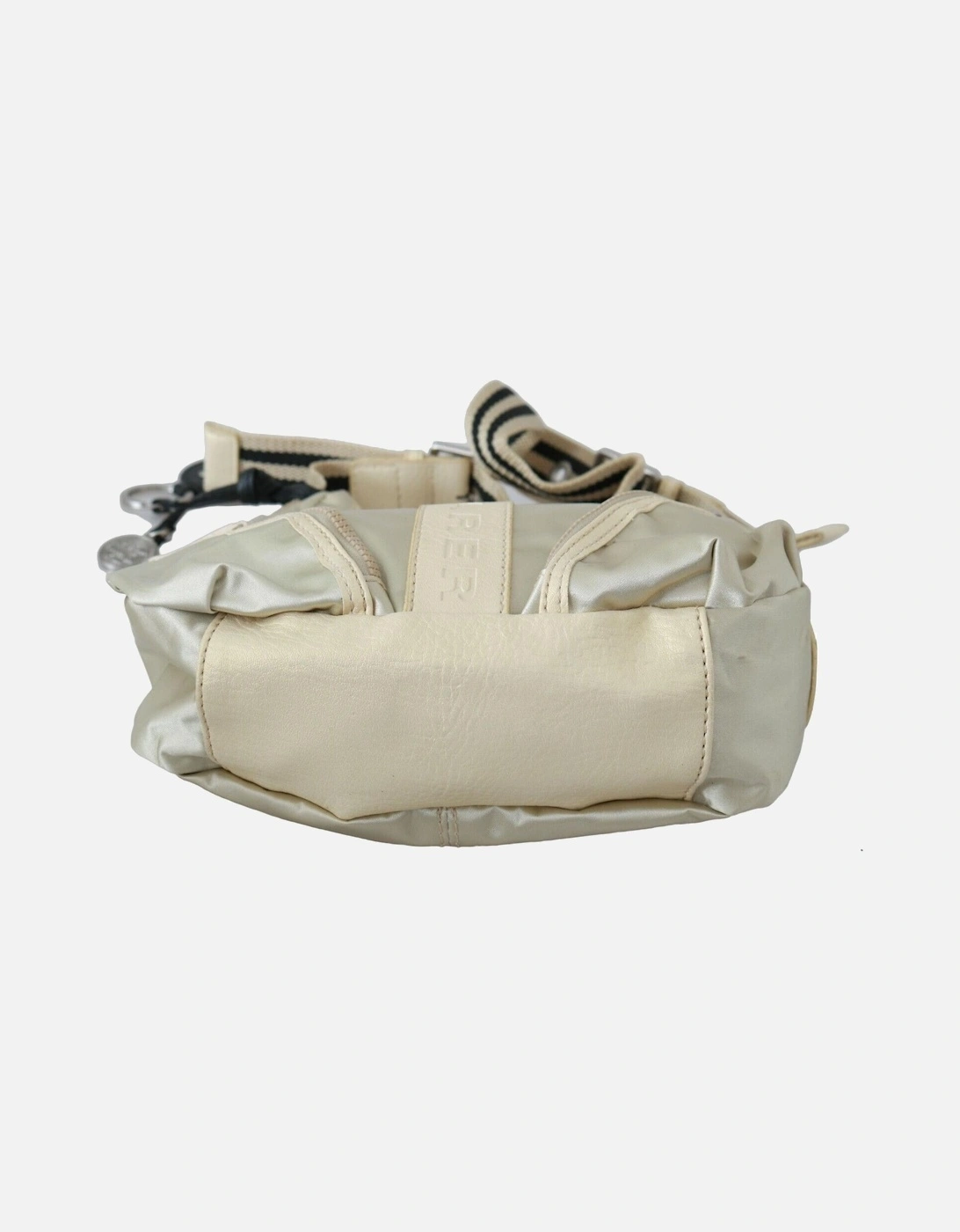 Beige Nylon Shoulder Bag Women - White