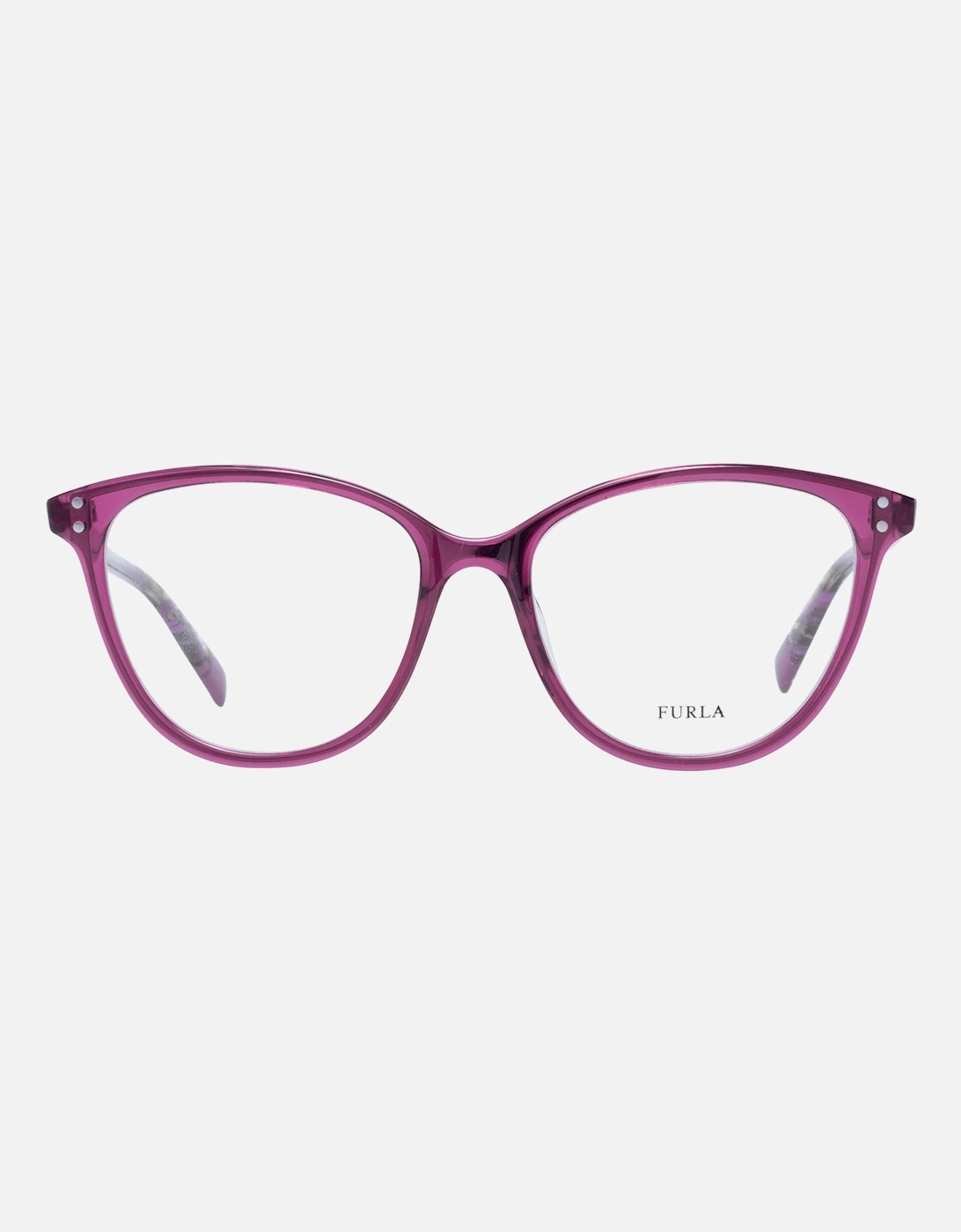 Purple Cat Eye Glasses with Demo Lenses and Branded Case Women Frames