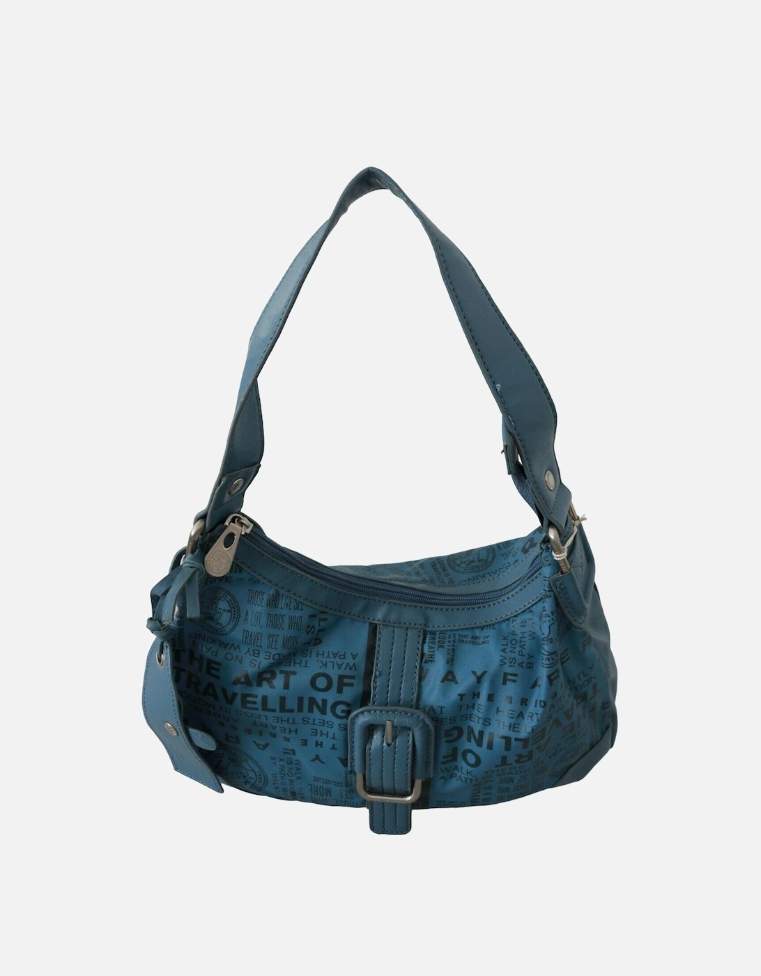 Shoulder Bag Travel Text Design Women - Blue, 5 of 4