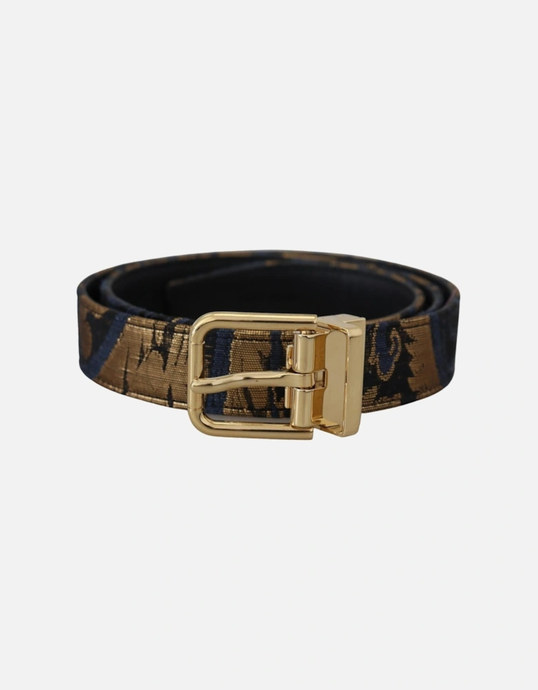 Multicolor Leather Logo Buckle Belt Women