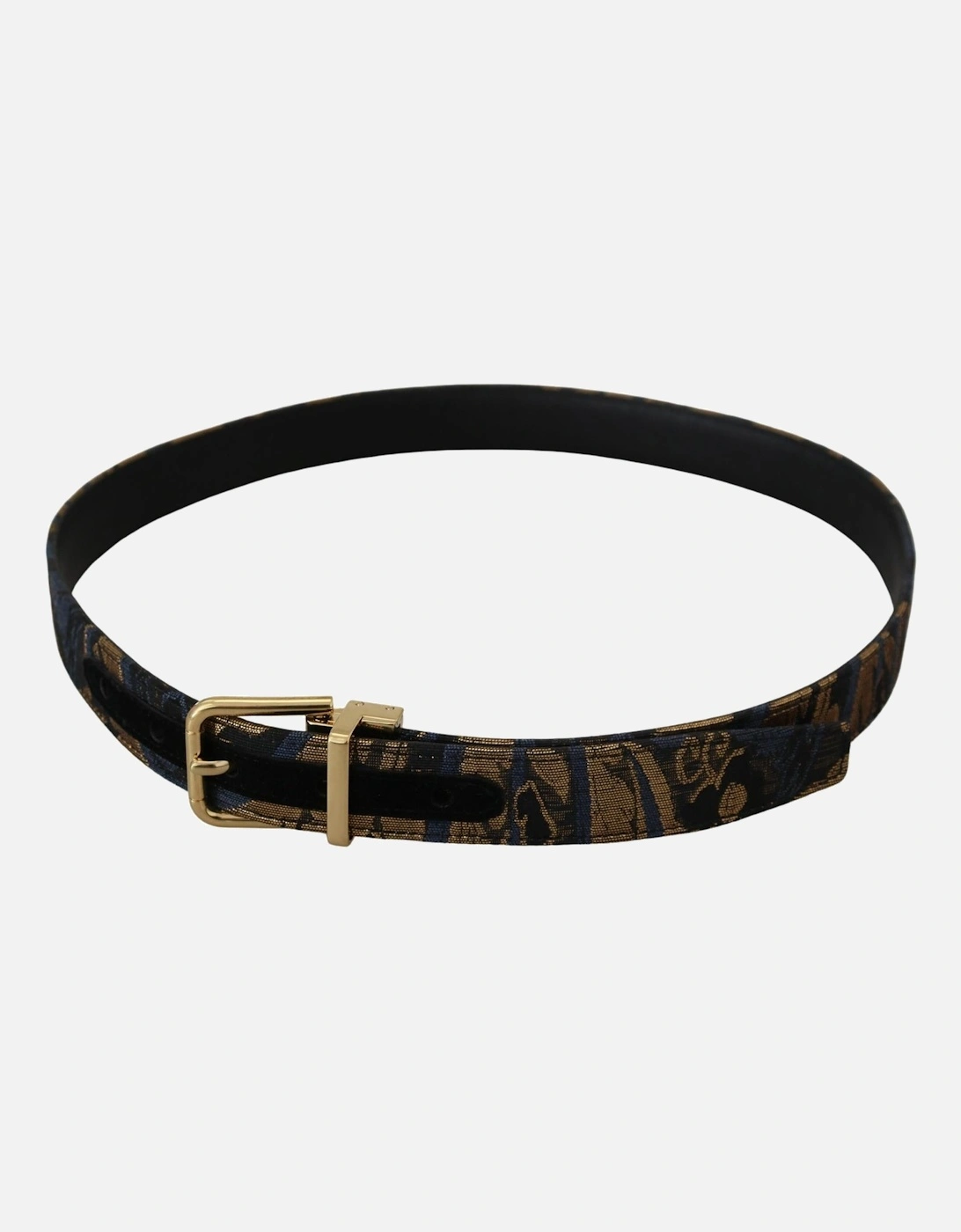 Multicolor Leather Logo Buckle Belt Women