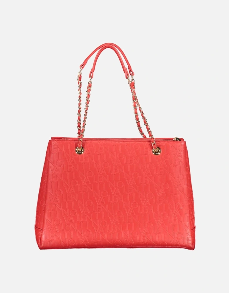 Red Polyethylene Handbag Women