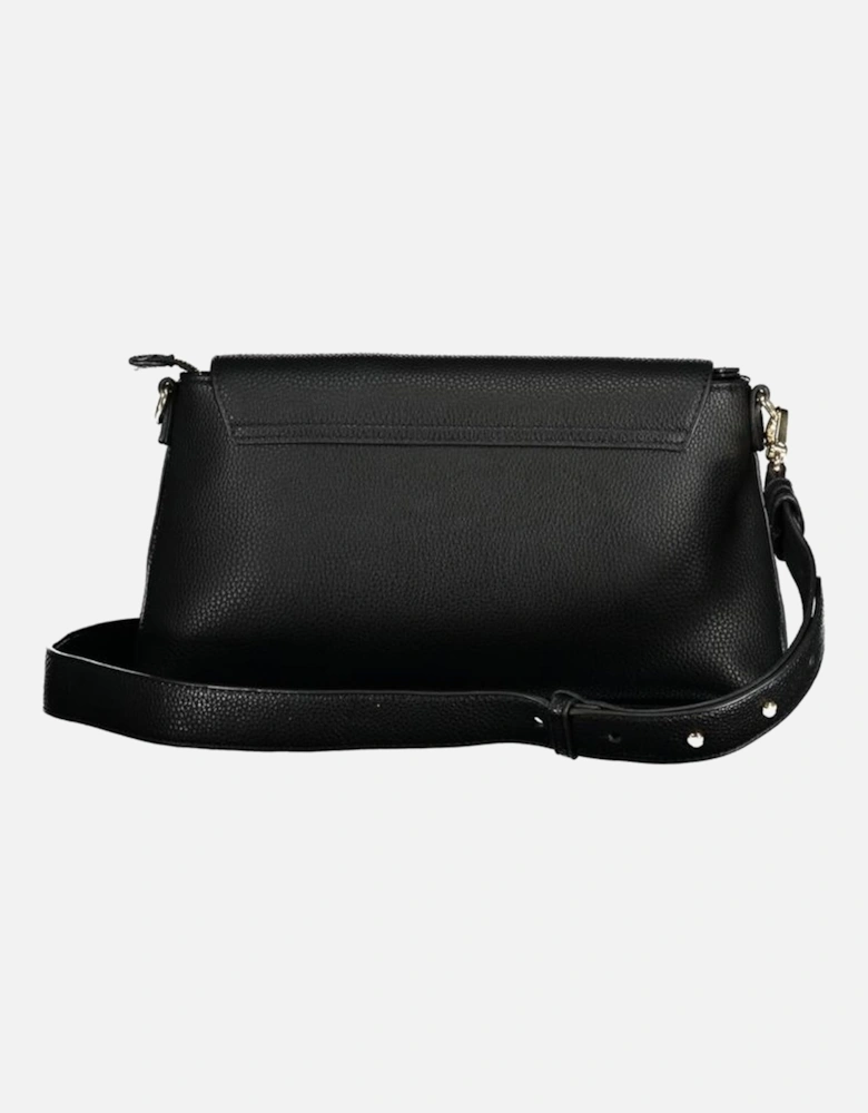 Recycled Adjustable Shoulder Bag with Internal Pockets Women - Black