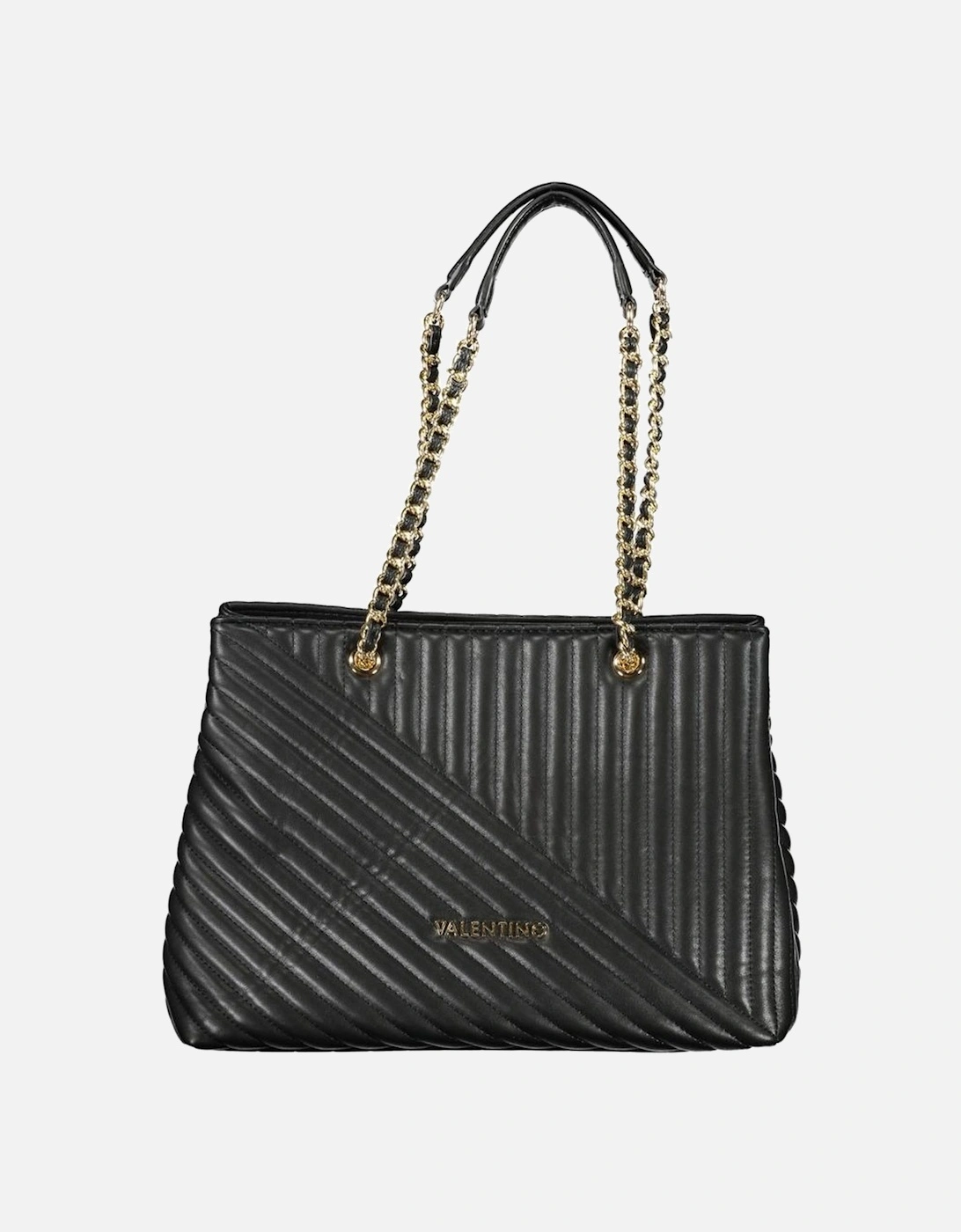 Chain Shoulder Bag with Multiple Compartments Women - Black Handbags, 4 of 3