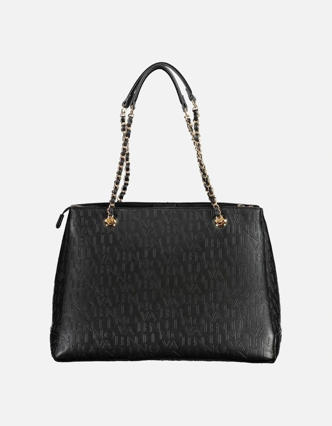 Chain Shoulder Bag with Multiple Compartments Women - Black Handbags