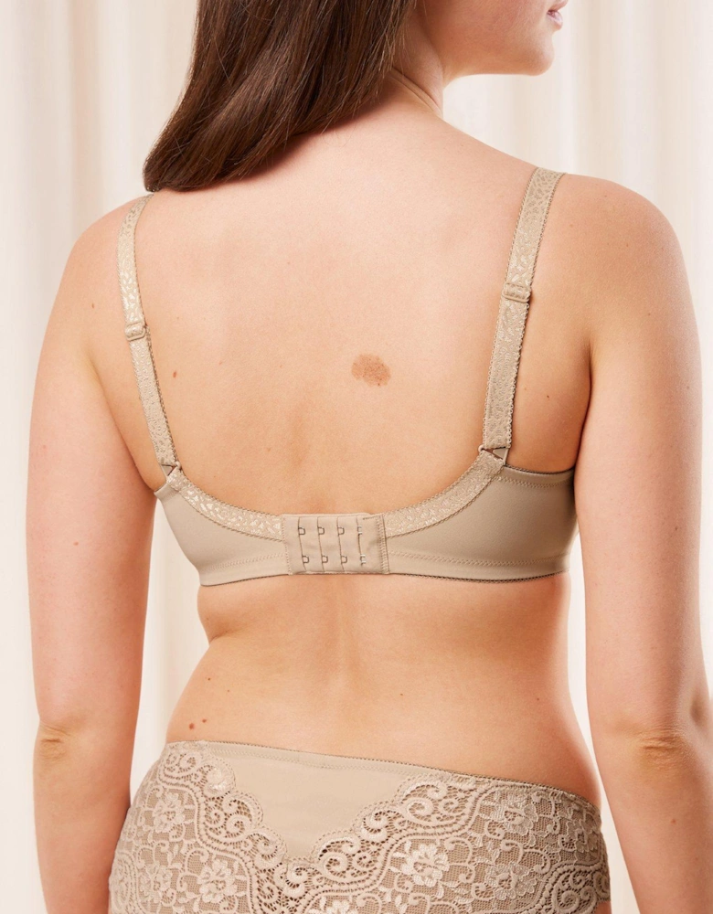 Amourette Underwired Minimiser Bra - Beige