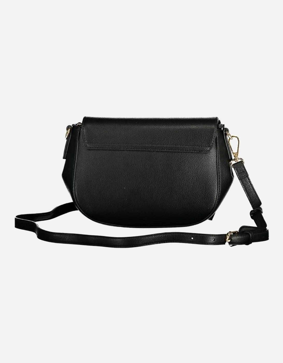 Convertible Shoulder Bag with Logo and Contrast Details Women - Black