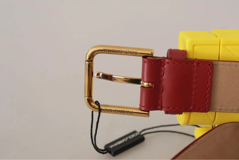 Mini Bag Belt Yellow and Red Women