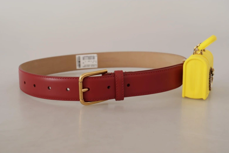 Mini Bag Belt Yellow and Red Women
