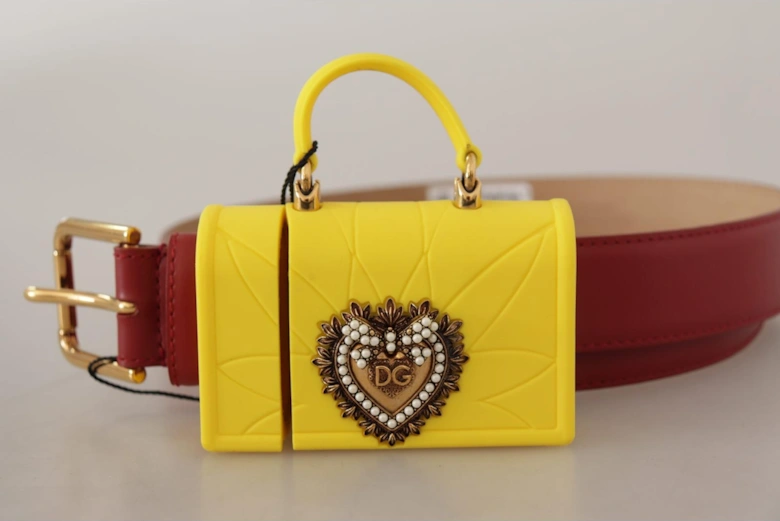 Mini Bag Belt Yellow and Red Women