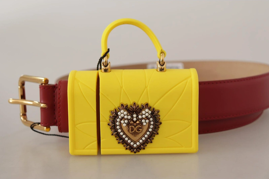 Mini Bag Belt Yellow and Red Women