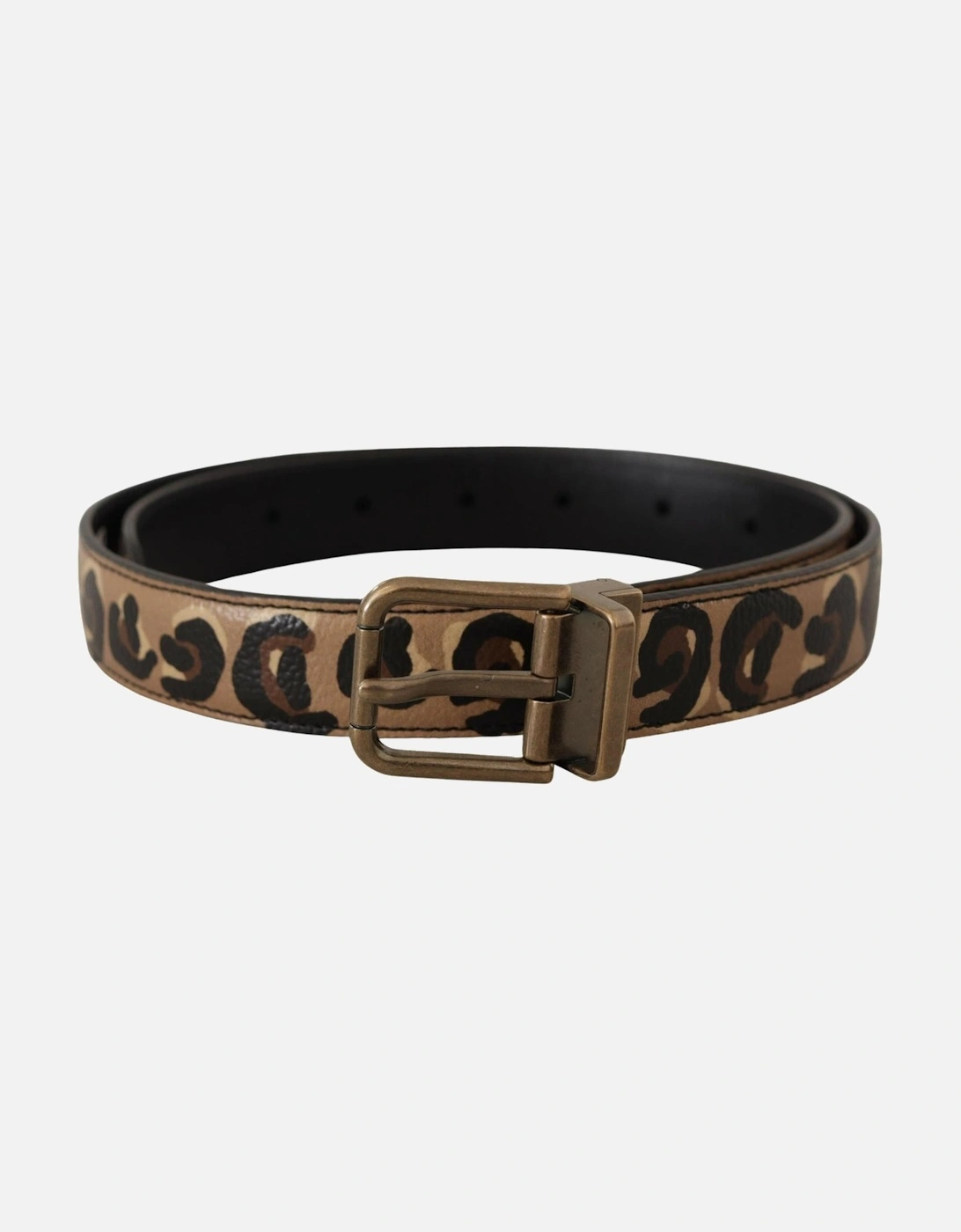 Leopard Print Leather Belt WMB414 Women - Brown, 7 of 6