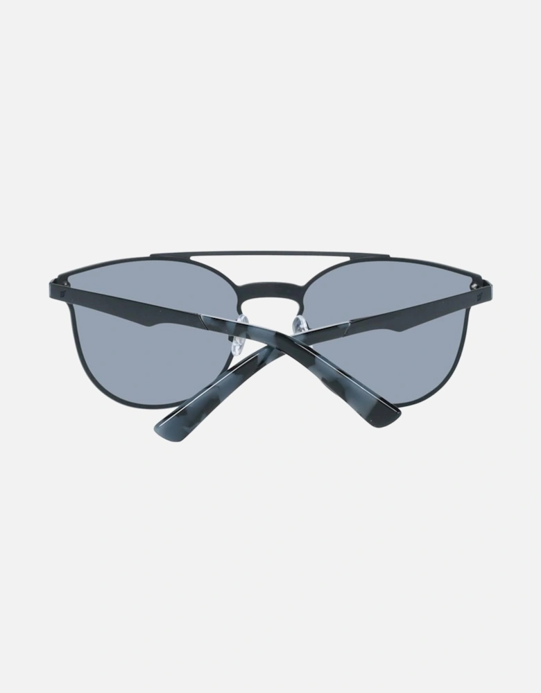 WE1025945 Silver Mirror Style Sunglasses Unisex - Black