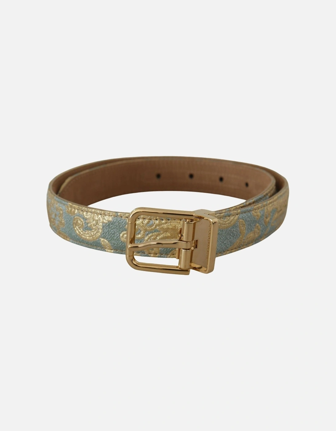 Fashion Belt Gold Buckle Women - Light Blue, 7 of 6