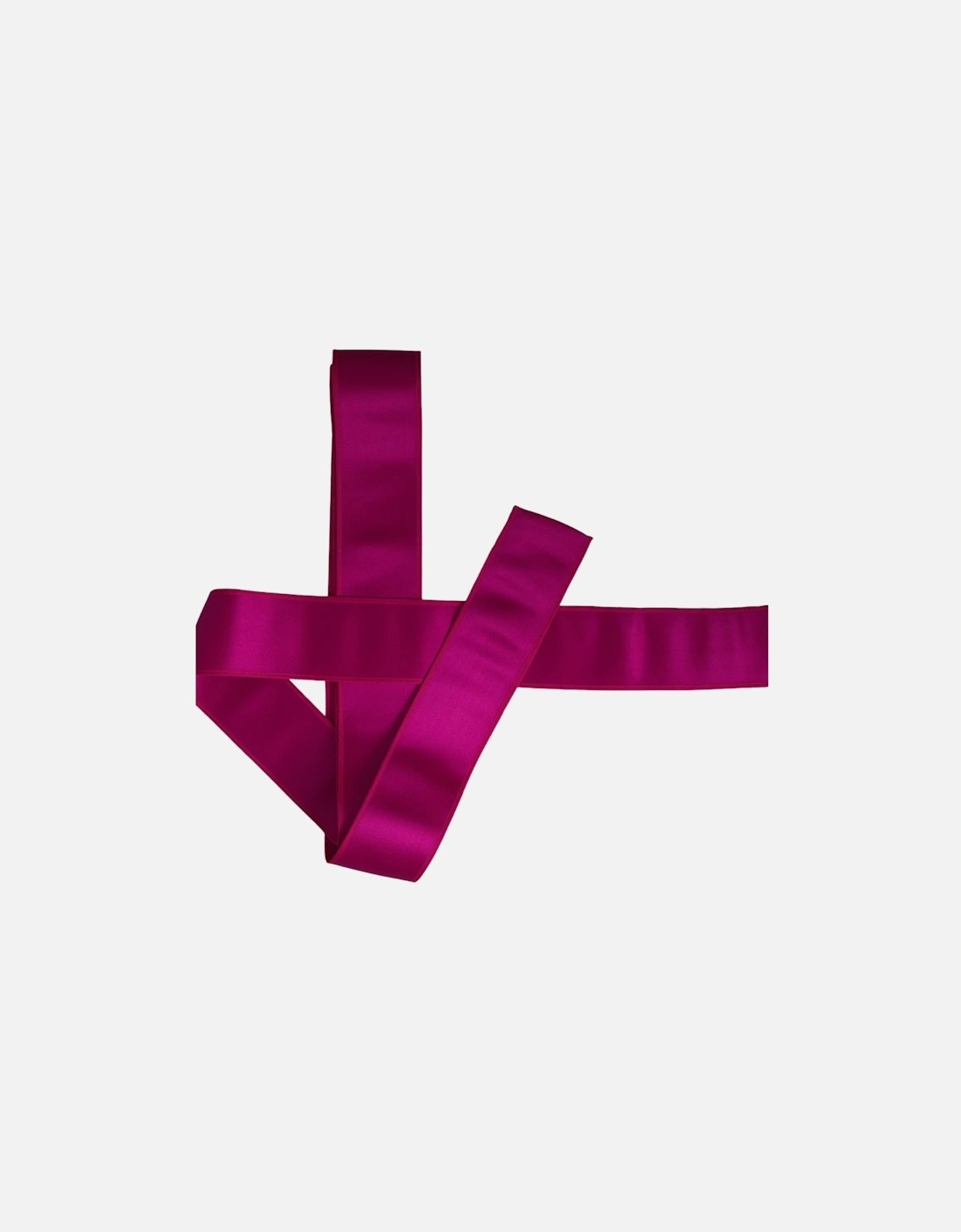 Silk Logo Waist Belt in Fuchsia Pink Women, 4 of 3